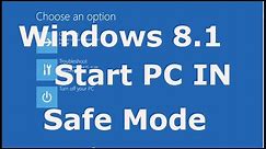 Boot PC in Safe Mode Windows 8.1 - Windows 8.1 Tutorial