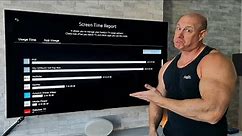 How to check LG OLED screen on time, screen time report