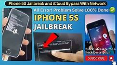 iphone 5s jalebreak and bypass icloud with network