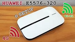 Huawei E5576-320 mobile 4G router Wi-Fi • Unboxing, installation, configuration and test