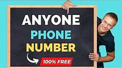 Find Anyone's Phone Number For Free | Get Phone Number