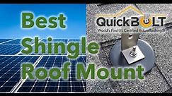 The Best Solar Roofing Anchors! (For a shingled roof)