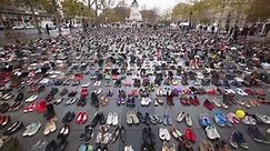 Thousands of shoes laid outside Capitol for children killed by gun violence
