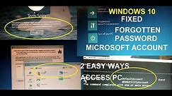 how to fix windows 11 and 10 Microsoft Administrator User Account Forgotten Password Easy way
