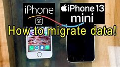 How to Migrate iPhone SE to NEW iPhone 13 MINI
