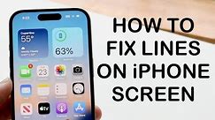 How To FIX Lines On iPhone Screen! (2024)