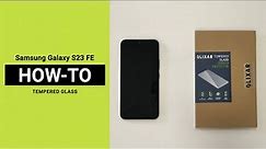 Samsung Galaxy S23 FE Tempered Glass Screen Protector install!⚡(Tutorial)