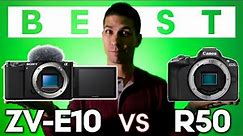 Sony ZV-E10 vs Canon R50 for VIDEO – Which should YOU Buy for Filmmaking???