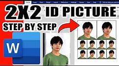 How to make 2x2 and 1x1 ID Picture using Microsoft Word | Tagalog Step by Step Tutorial