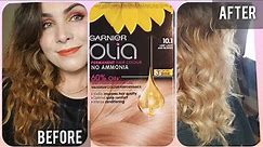 Using Blonde Dye as a Toner? | Garnier Olia 10.1 Very Light Ash Blonde