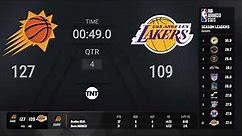 Phoenix Suns @ Los Angeles Lakers | NBA on TNT Live Scoreboard