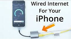 Wired Internet For Your iPhone