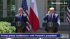 Trump meets Poland's president