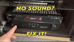 How to Fix Yamaha AV Receiver NO HDMI Sound Problem