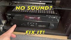 How to Fix Yamaha AV Receiver NO HDMI Sound Problem