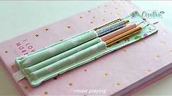 How to Easily Sew a DIY PEN HOLDER - A Notebook Must-Have!