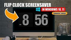 How to Download and Install Flip Clock Screen Saver in Windows 10, 11 || FREE || Tech AI
