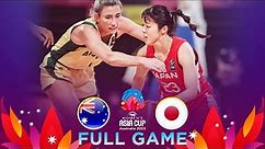 Australia v Japan | Full Basketball Game | FIBA Women's Asia Cup 2023 - Division A