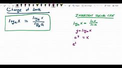 Math 151 Pre-Calc 2 - Change of base - video Dailymotion