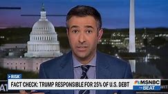 Donald Trump was responsible for 25% of U.S. debt.