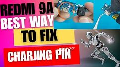 Redmi 9A Charging Pin Fix🔥😎 | Repair Broken Charging Port on Your Redmi 9A Phone💪🏌️🫣 | #GSMtech313