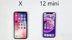 iPhone X vs iPhone 12 mini - Speed Test 2024