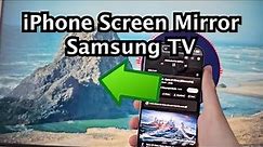How to Connect iPhone to Samsung Smart TV (Screen Mirror)!