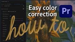 Overview: Color grading workflows in Premiere Pro