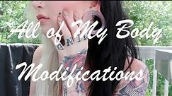 All Of My Body Modifications (Tattoos, Piercings, etc.) 2014