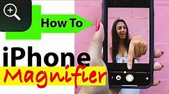 iPhone Magnifier! How To Use Magnifier On iPhone - FULL TUTORIAL - AWESOME iOS Feature!