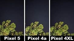 Pixel 5 vs 4a vs 4XL Gcam 8.1 - Night Camera Comparison - Photos, Cinematic Pan, Locked & Active