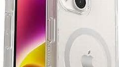 OtterBox iPhone 14 & iPhone 13 Symmetry Series+ Case - CLEAR , ultra-sleek, snaps to MagSafe, raised edges protect camera & screen