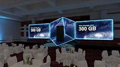 LED Conference stage design with responsive 3D graphics