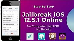 Jailbreak iOS 12.5.1 Without Computer 2021! How To Jailbreak iOS 12 Online Tutorial.