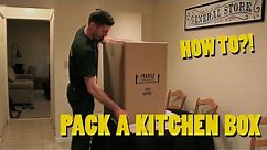How to Pack Kitchen Items for Moving - How to Pack a Dish Barrel Box - Professional Packing Tips