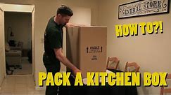 How to Pack Kitchen Items for Moving - How to Pack a Dish Barrel Box - Professional Packing Tips