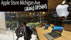 Amazing Apple Store - Apple Store Michigan Ave Grand Opening - East Charmer vlogs