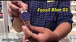 Jam Tangan FOSSIL - Fossil Blue 01 - Stella Multifunction - Cobalt Blue Ceramic.