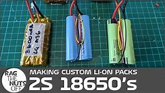 Making 2S 18650 Li-on Battery Packs for RC FPV Models