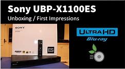 Sony UBP-X1100ES Unboxing and First Impressions