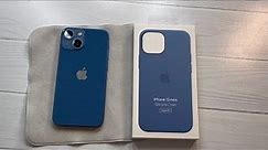 Apple iPhone 13 Mini Silicone Case with MagSafe - Blue Jay Unboxing and Review