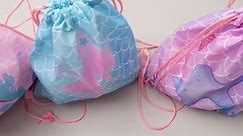 Mermaid Drawstring Backpack Mermaid Party Favor Bags