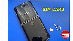 Motorola Razr 2020 5G how to insert and remove SIM Card