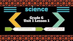 ساينس لغات - Unit 1 Lesson 3: Relation Between mass And Weight - Grade 6