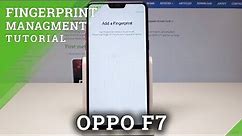 How to Add Fingerprint in OPPO F7 - Screen Lock Protection