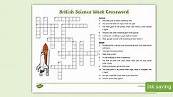 KS2 British Science Week Crossword