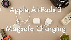 How to charge Apple Airpods 3 Case with Apple Magsafe Charger || Apple Airpods 3