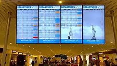 Departure Table at JFK Airport in New York - PHILADELPHIA, UNITED STATES OF AMERICA - FEBRUARY 16, 2023