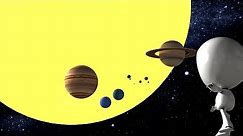 Size of the planets / Solar System Planets for kids | IvIr Kids TV