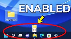 How to Enable Drag & Drop to the Taskbar in Windows 11